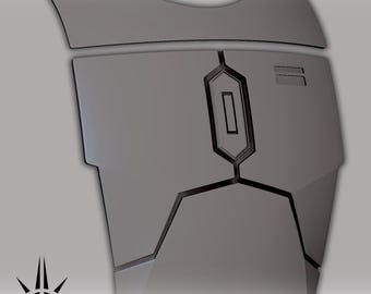 Archivo STL de pechera de la Armería Kalevala V3 B