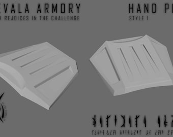 Armadura de placa de mano de Kalevala Armory Style 1