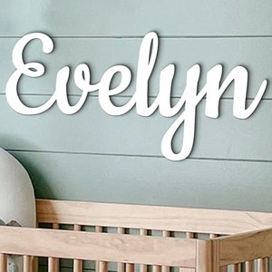 Letrero de madera personalizado con nombre para guardería, letrero con nombre personalizado, decoración de pared con nombre, letras de madera, letrero con nombre de bebé niño, recortes de nombre