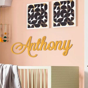 Letrero de madera con nombre / Letrero de madera personalizado / Letrero de madera / Letrero de madera con nombre / Decoración de guardería / Decoración de pared de guardería / Arte de pared de madera / Letrero personalizado