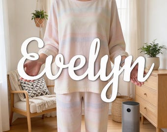 Letrero de madera personalizado con nombre para la pared de la habitación del bebé, decoración personalizada con el nombre del bebé, letras de madera cortadas con láser.