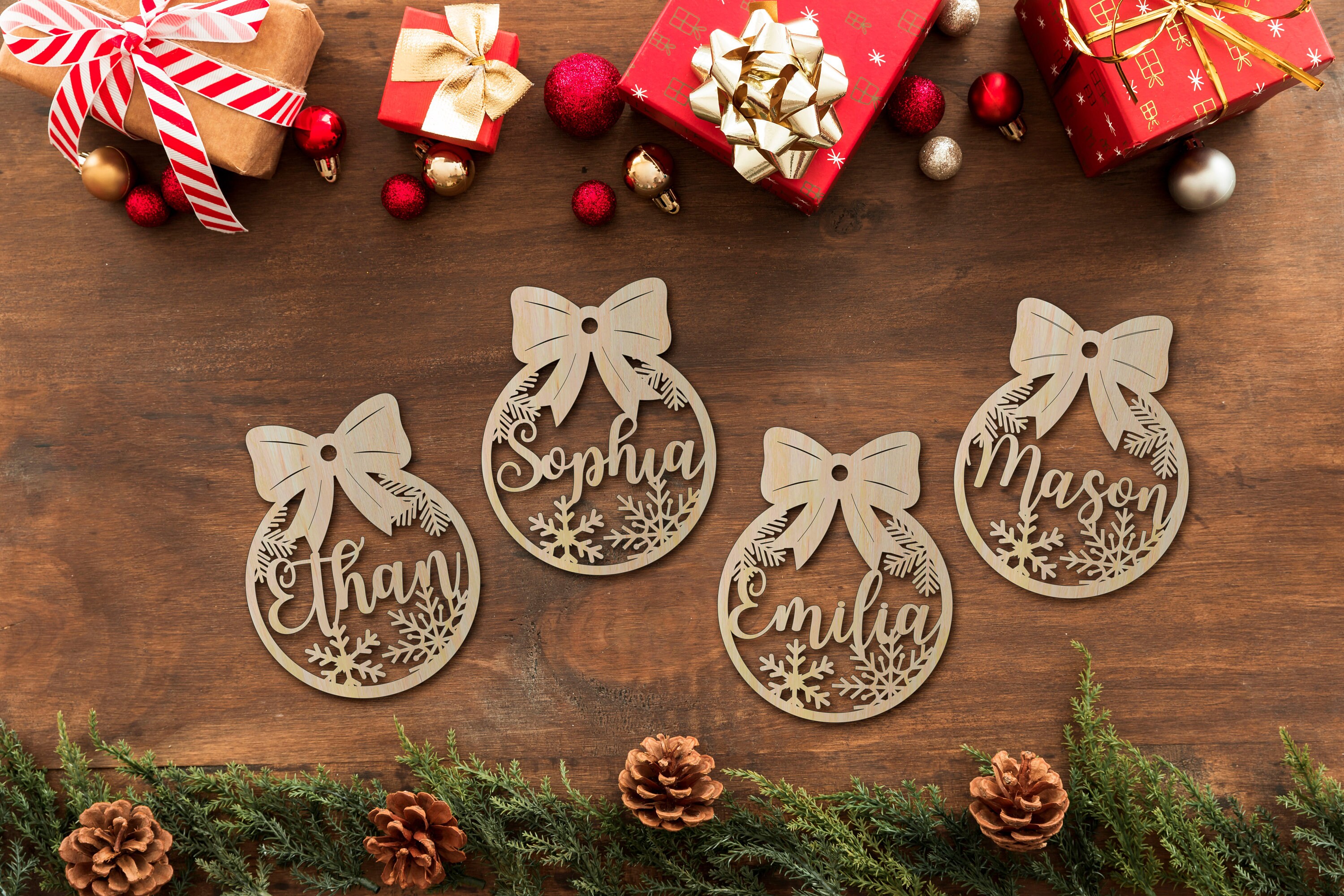Christmas Ornaments Handmade Personalized Christmas Etsy