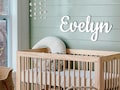 Personalized Wooden Name Sign for Nursery Custom Name Sign  Name Wall Decor Wood Letters Baby Nursery Baby Boy Name Sign Name Cutouts product logo