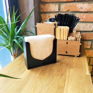 Wooden Napkin Holder: Harmhouse Table Decor, Kitchen Accessory