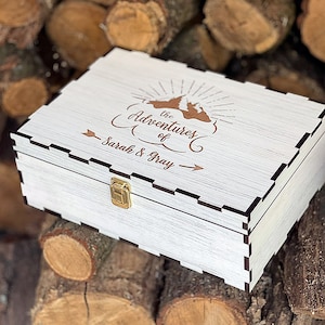Personalized Engraved Wood Keepsake Box: Custom Memory Box