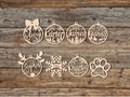 Personalized Wooden Christmas Ornaments - 8 Festive Styles to Choose From - Custom Christmas Tree Ornaments - Christmas Baubles product logo