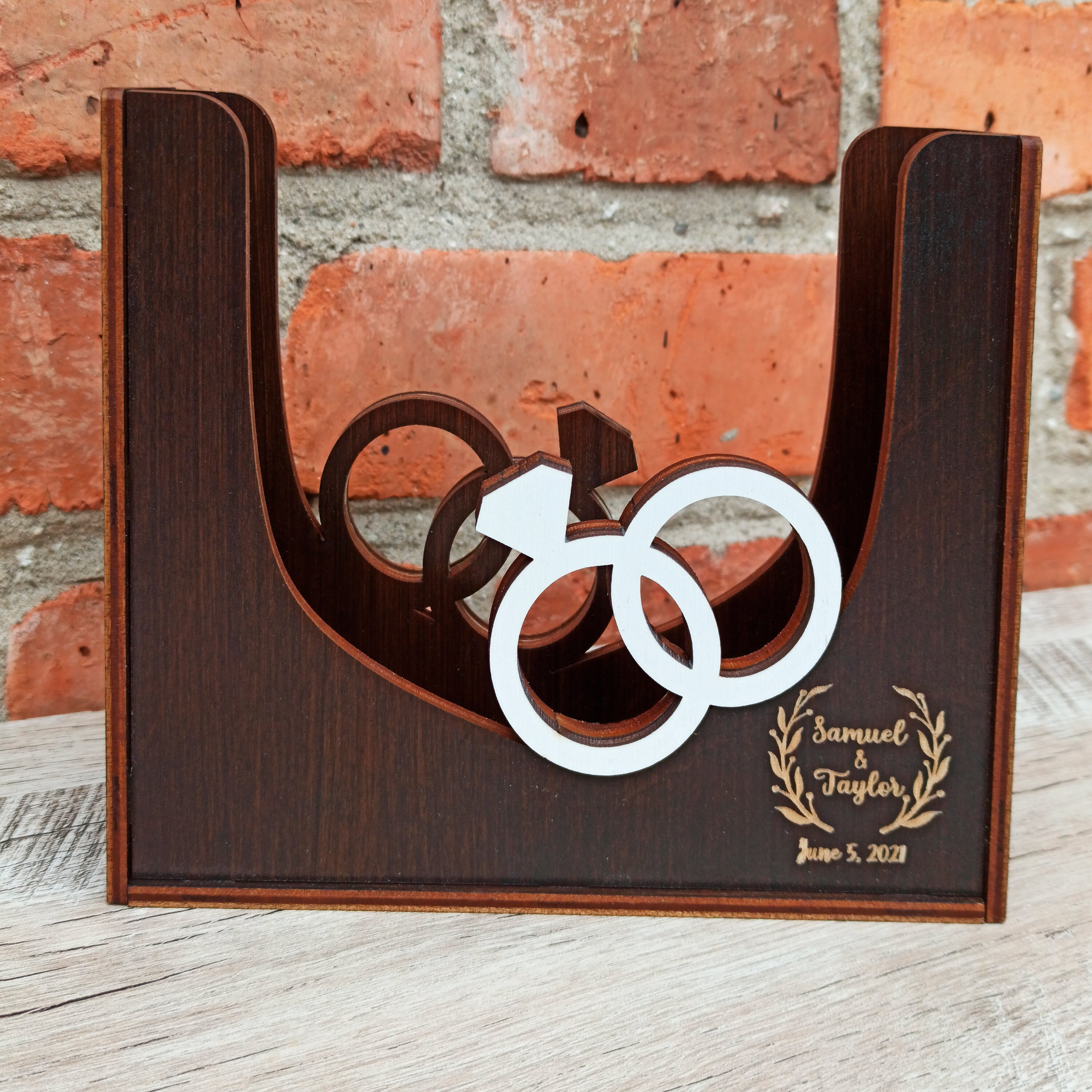 Personalized napkin holder Wooden napkin holder Custom Etsy