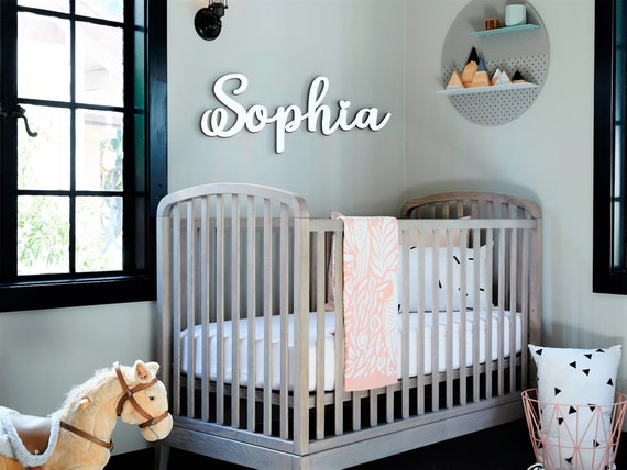 Custom Wooden Name Sign: Personalized Nursery Wall Decor