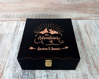 Keepsake Box - Engrave Memory Box - Custom Made Box - Large Engrave Keepsake Wooden Box - Memories Made Custom - Memory Box - Photo Box