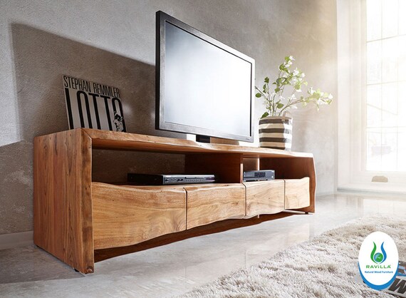 Live Edge Drawer Tv Stand Walnut Tv Stand Tv Cabinet Tv Etsy Singapore