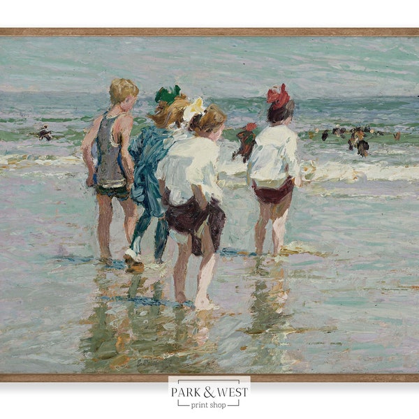 Vintage Beach Art Etsy