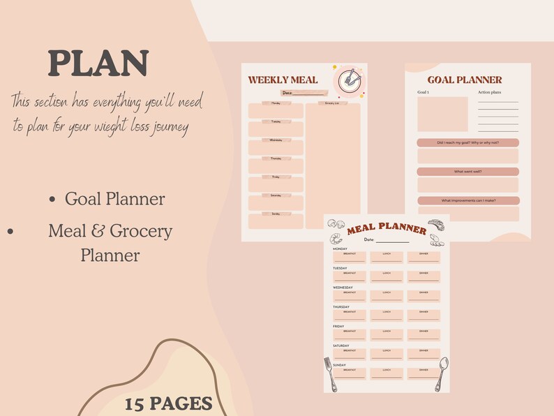 Weight Loss Journal Printable - Etsy