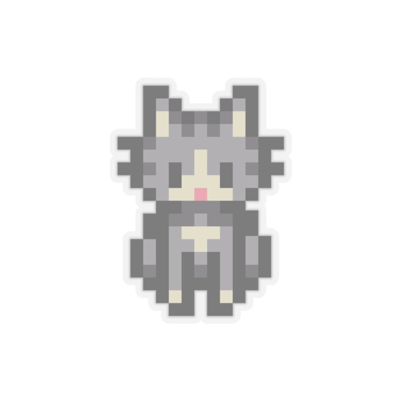 Stardew Valley Grey Cat Sticker - Etsy Australia