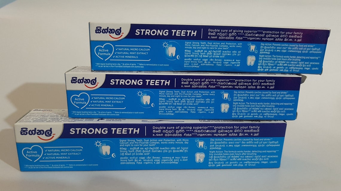 Signal Fluoridated Toothpaste Strong Teeth ActionProtection Etsy