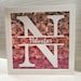 Monogram Initial Floral Shadow Box | Personalized Name Rose Box ...