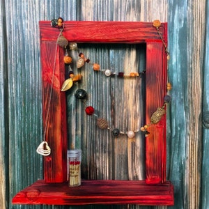 Framed Shelf| Wooden Frame Shelf| Plant Shelf| Picture Frame Shelf| Floating Shelf| Floating Frame Shelf| Framed Shelf| Rustic Shelf