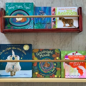 Kids Bookshelves, Bookshelf, Book Ledge, Picture Ledge, Bookshelves, kids shelf-Montessori | Made in USA