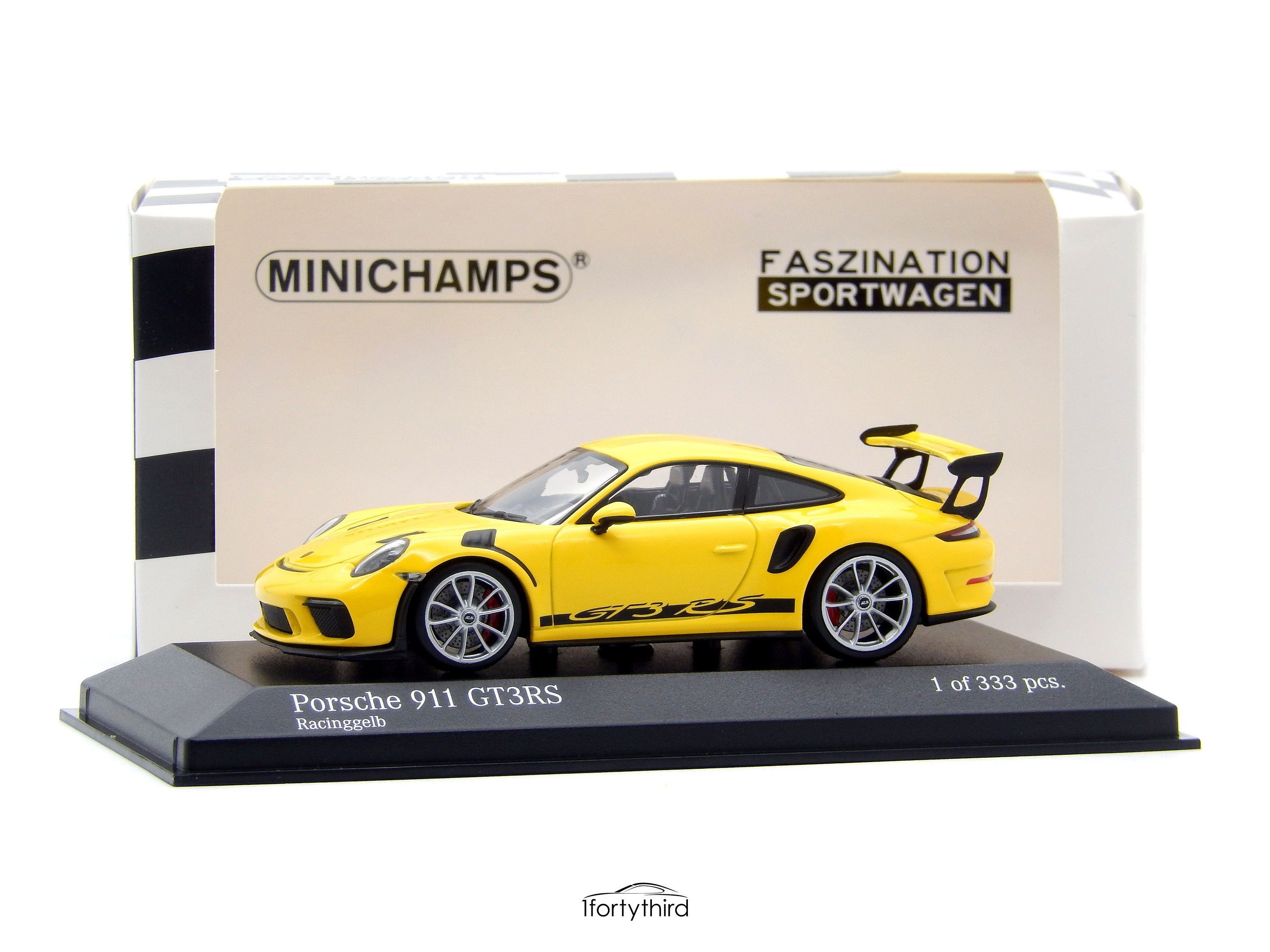 新品 イエロー Spark 1/43 ポルシェ 911 (992) GT3 RS