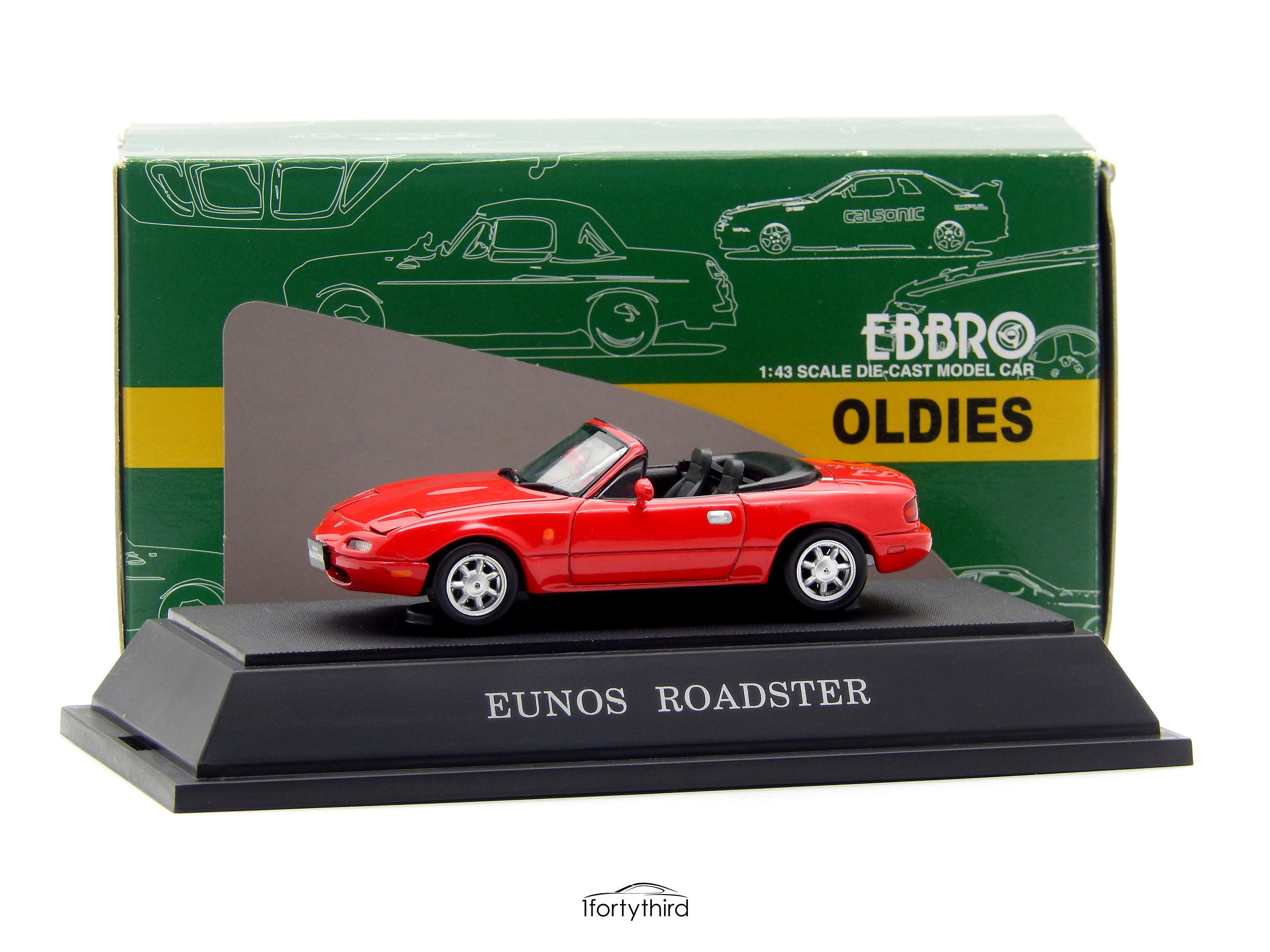 1:43 Mazda MX-5 Eunos Roadster Miata Gen 1 NA 1989-1997 Ebbro