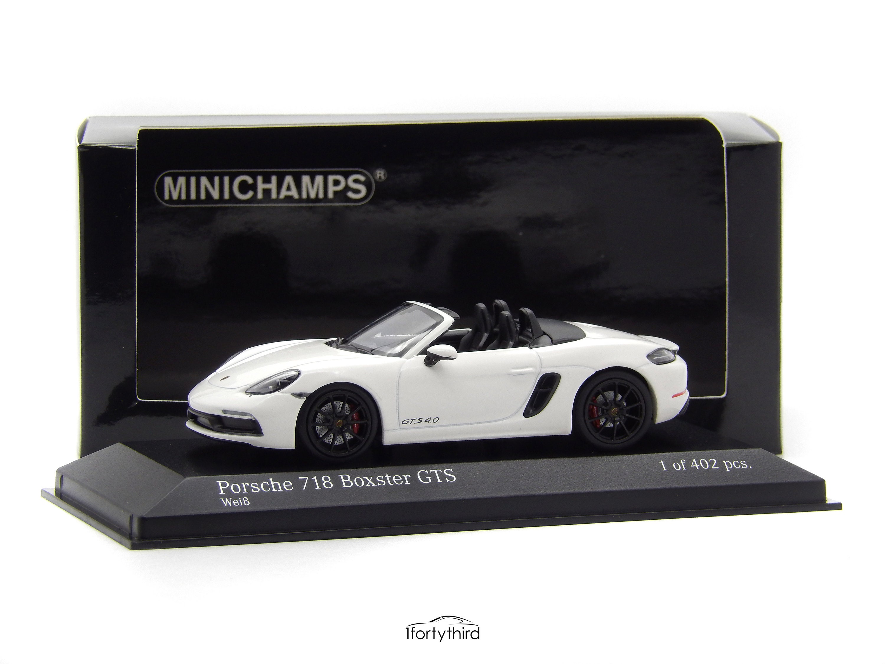 1 43 Porsche 718 Boxster Gts 4 0 Typ 9 White Minichamps Etsy