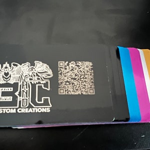 Cartes de visite METAL entièrement personnalisées