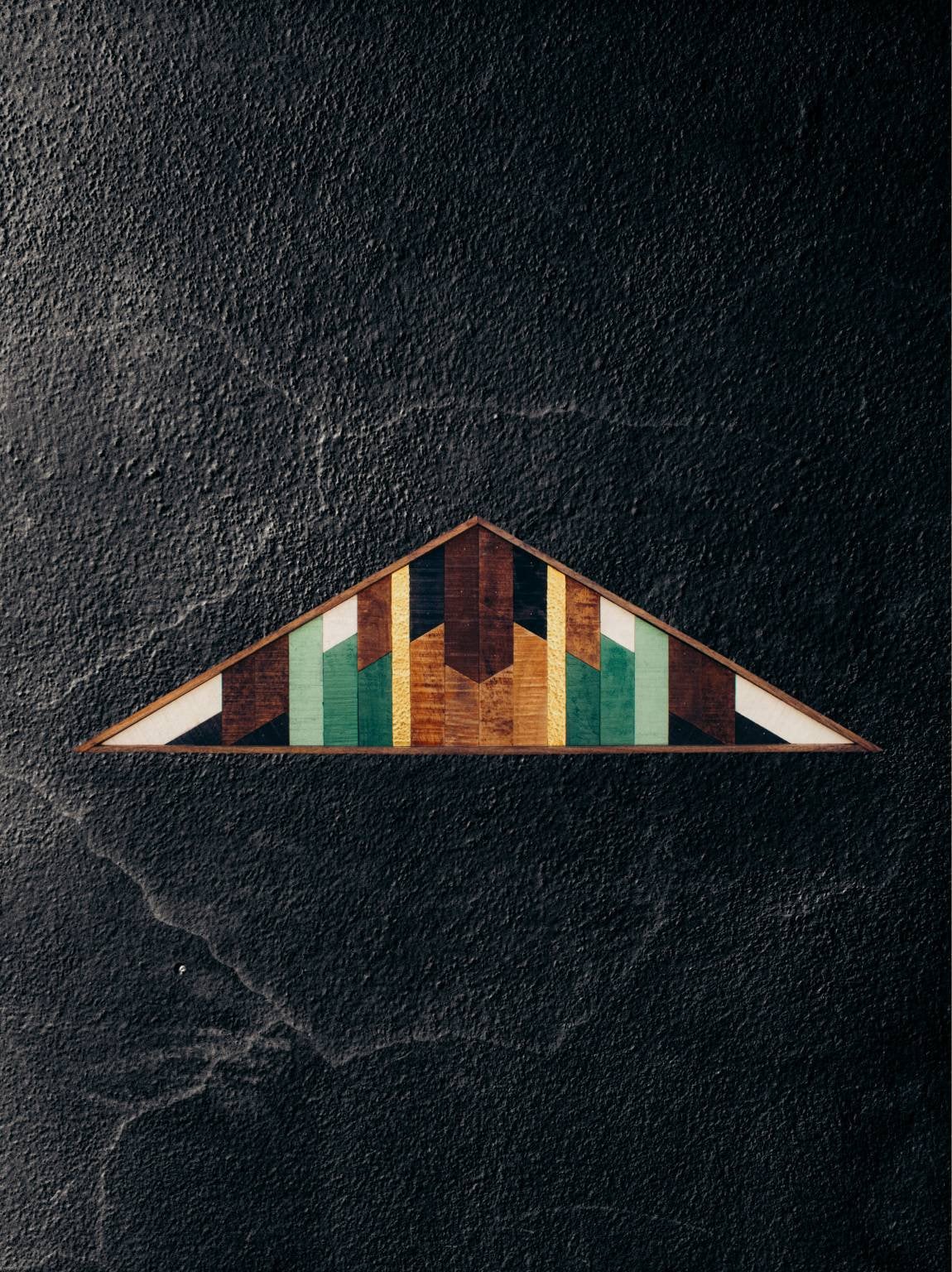 Art Géométrique Du Bois, Art Mural Rustique, Rustique Décoratif en Bois, Élégant Bois Du Milieu Sièc