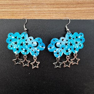 Starry cloud earrings