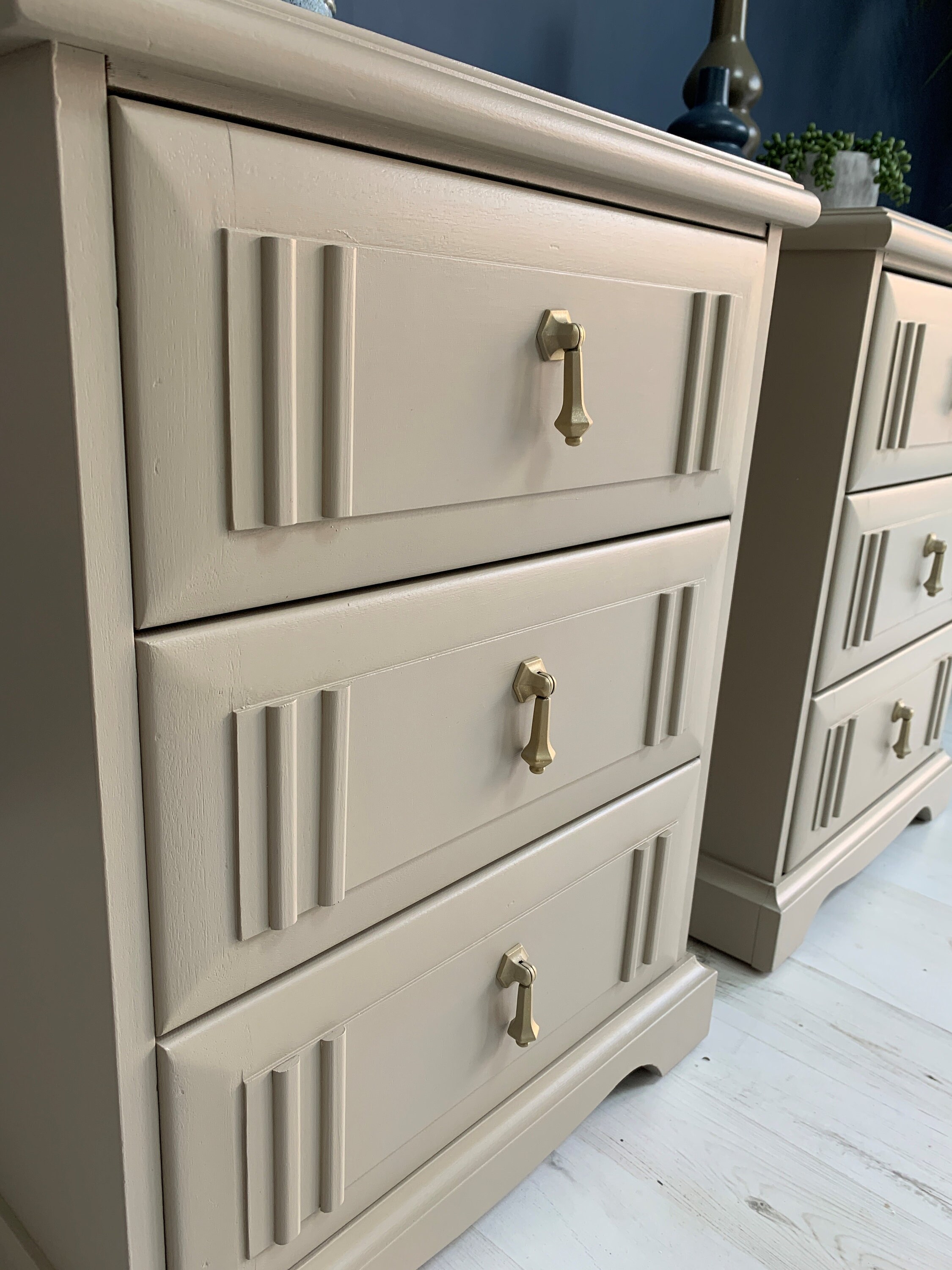 SOLD SOLD SOLD A Pair of Upcycled Bedside Tables Etsy