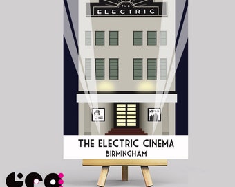 The Electric Cinema, Birmingham. Premium Fine Art Small Giclée Print from original work by Lidia Ranns