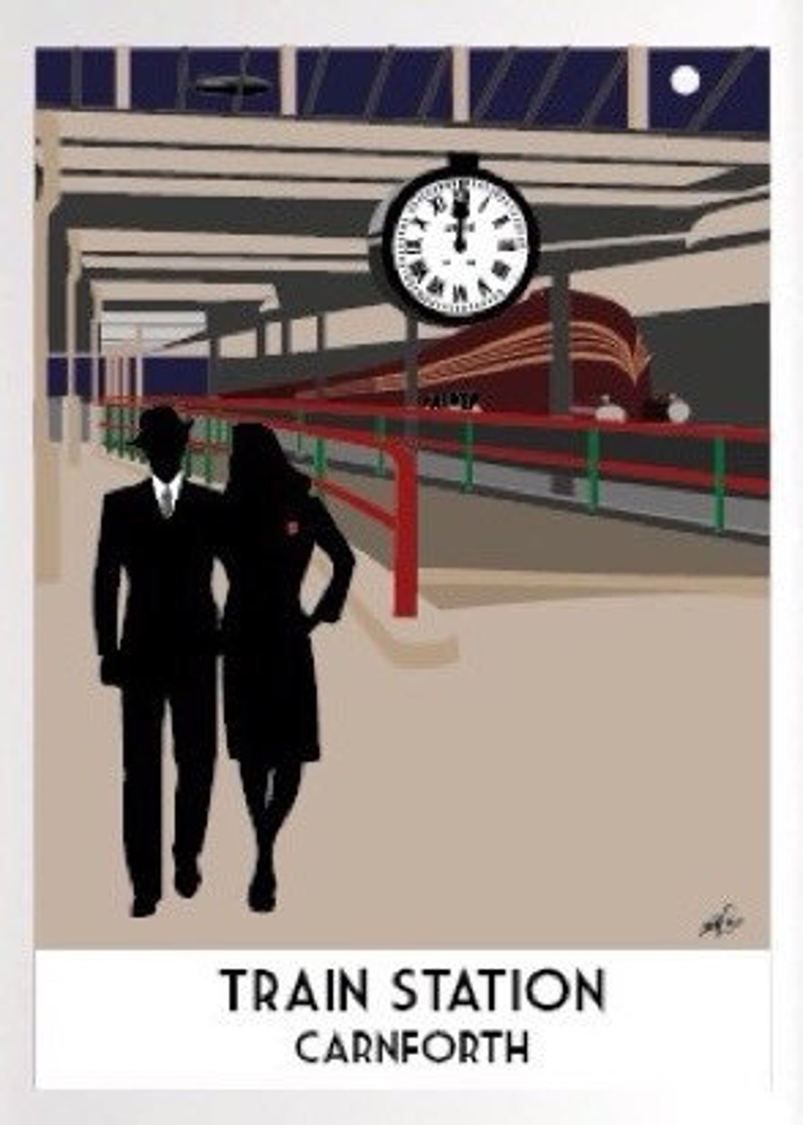 Carnforth Train Station. Brief Encounter Clock. Gift for Steam Etsy UK