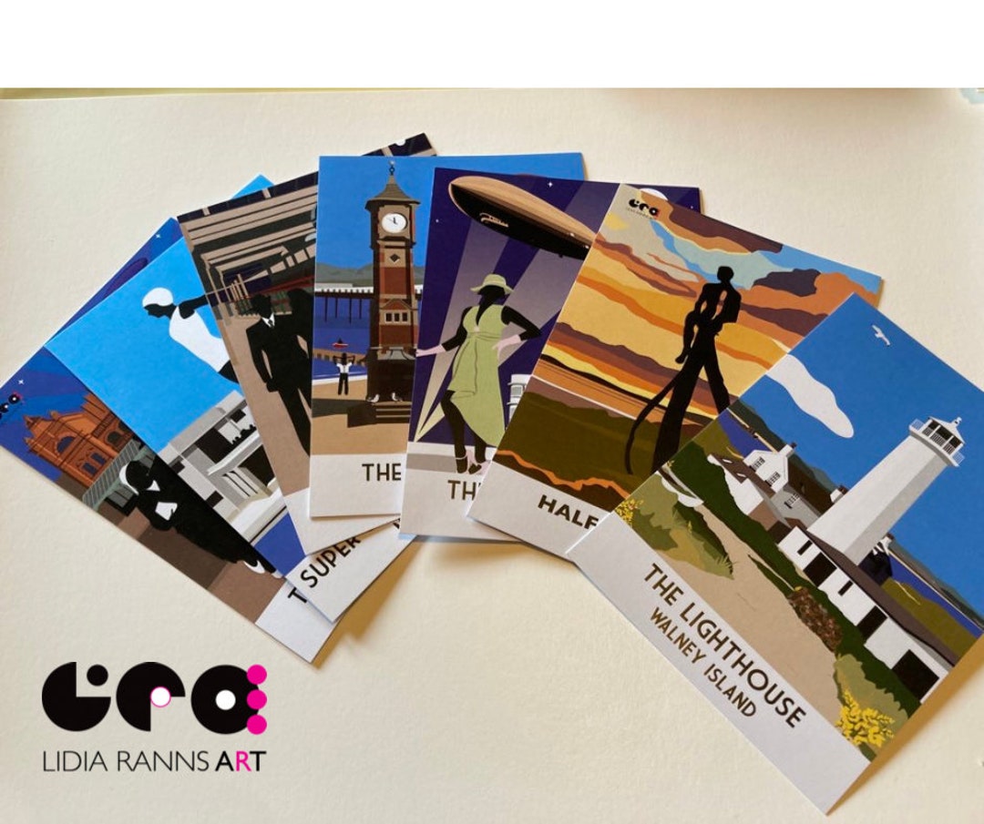 Morecambe Bay Postcards Pack of 7. Various Scenes Including Carnforth ...