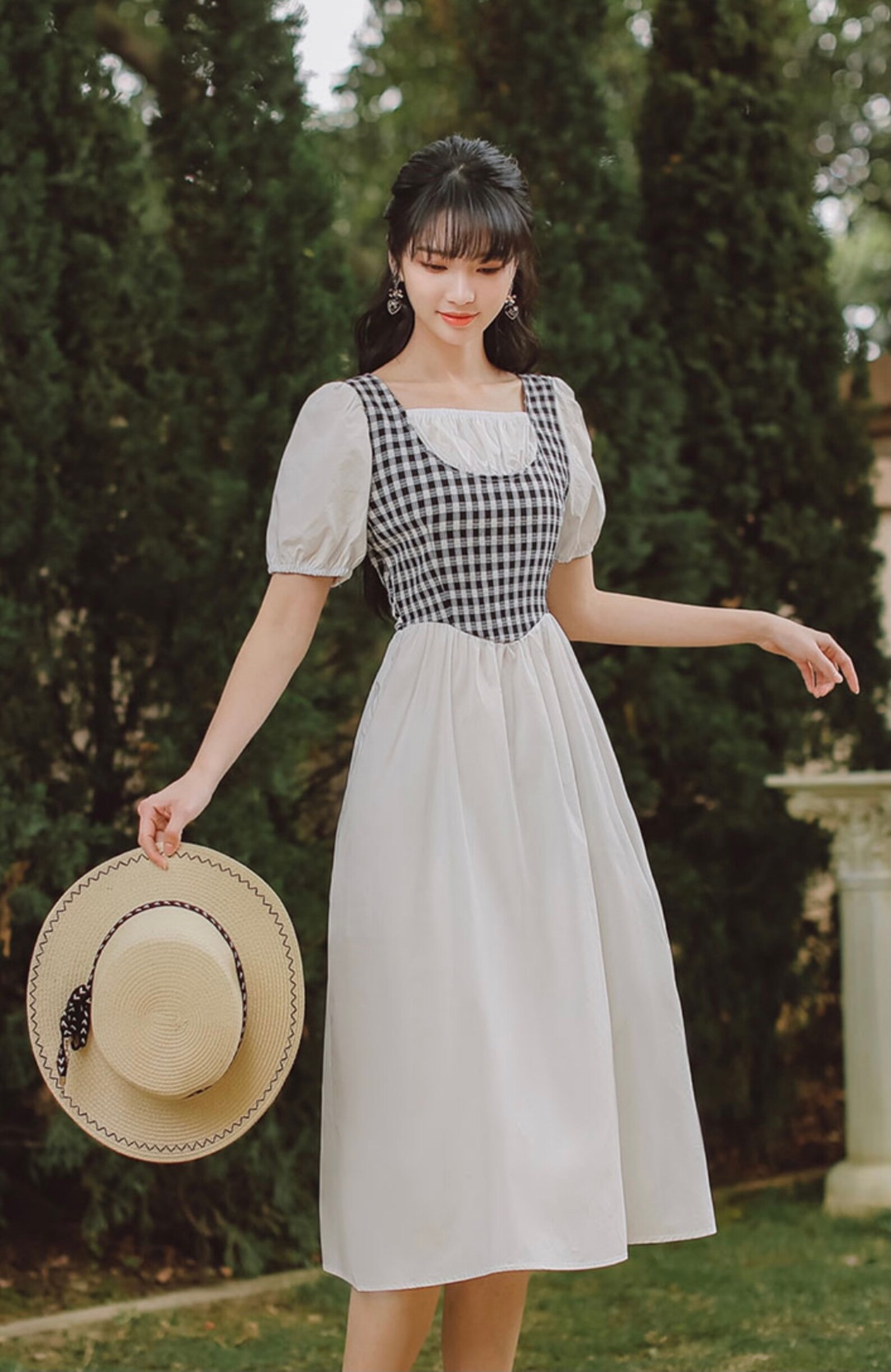 Cottage Dress-Vintage Women Dress-French Style Dress-Milk Maid | Etsy