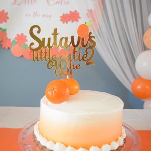 Personalised baby shower cake topper
