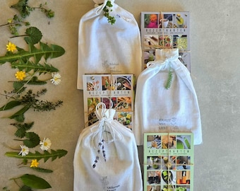 Wildkräuter-Rezeptkarten Sets