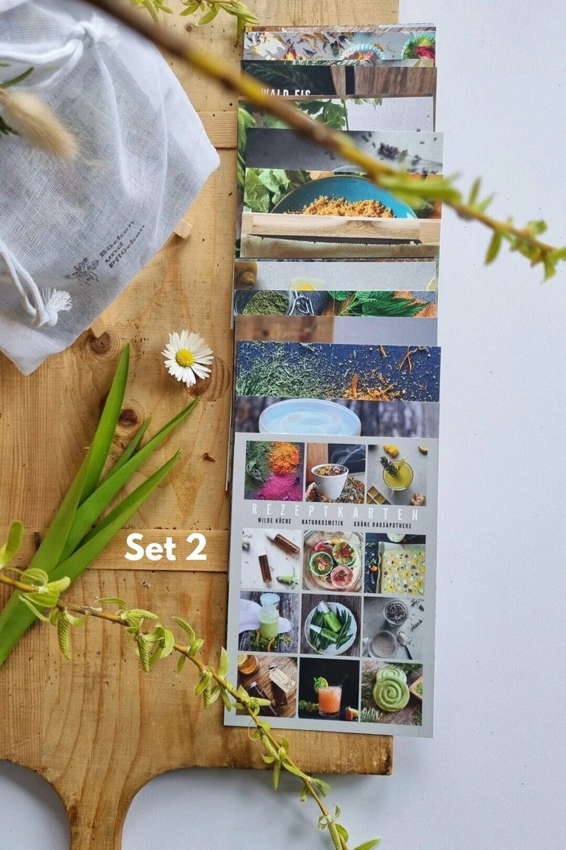Wild herb recipe card sets image 9