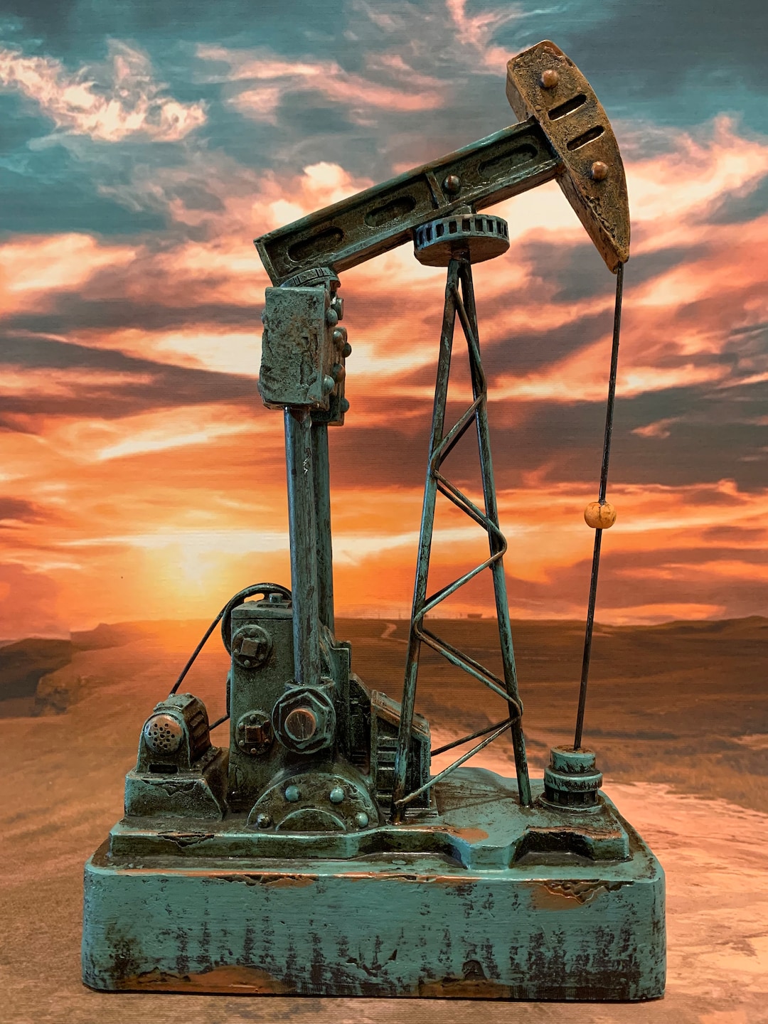 Oil and Gas Decor Oil Gas Oil Decor Oil Rig Derrick Rig Etsy