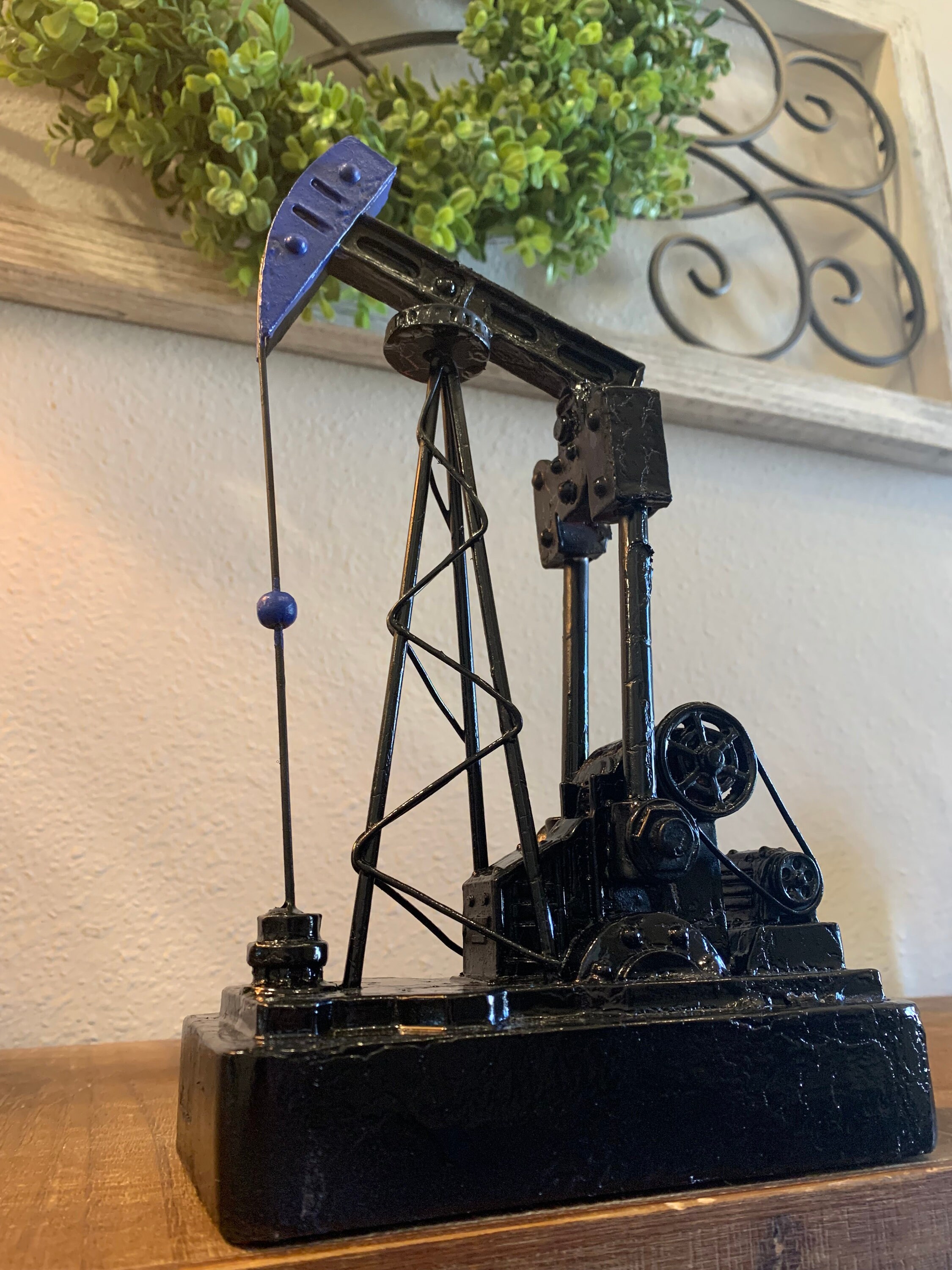 Oilfield Oil and Gas Decor Oil Rig Pumpjack Oil Rig Gift Gift for Him Oil Life Derrick Rig