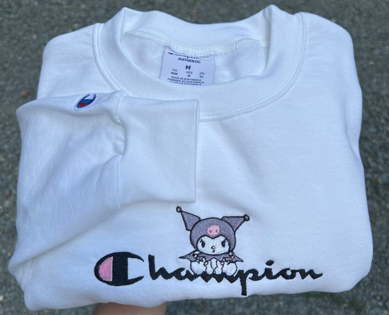 Animation Authentic Champion Embroidery Crewneck Sweatshirt 