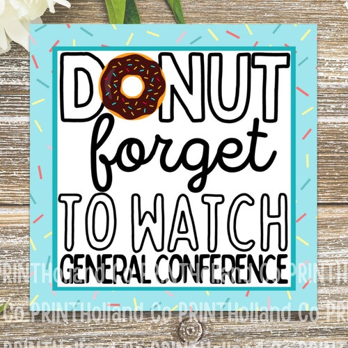 donut-forget-to-watch-conference-lds-general-conference-etsy-uk