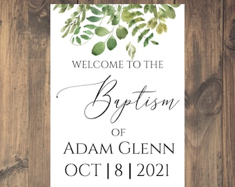 LDS Baptism Program | Editable Template | Church of Jesus Christ of Latter Day Saints |
