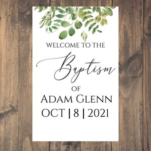 LDS Baptism Program | Editable Template | Church of Jesus Christ of Latter Day Saints |