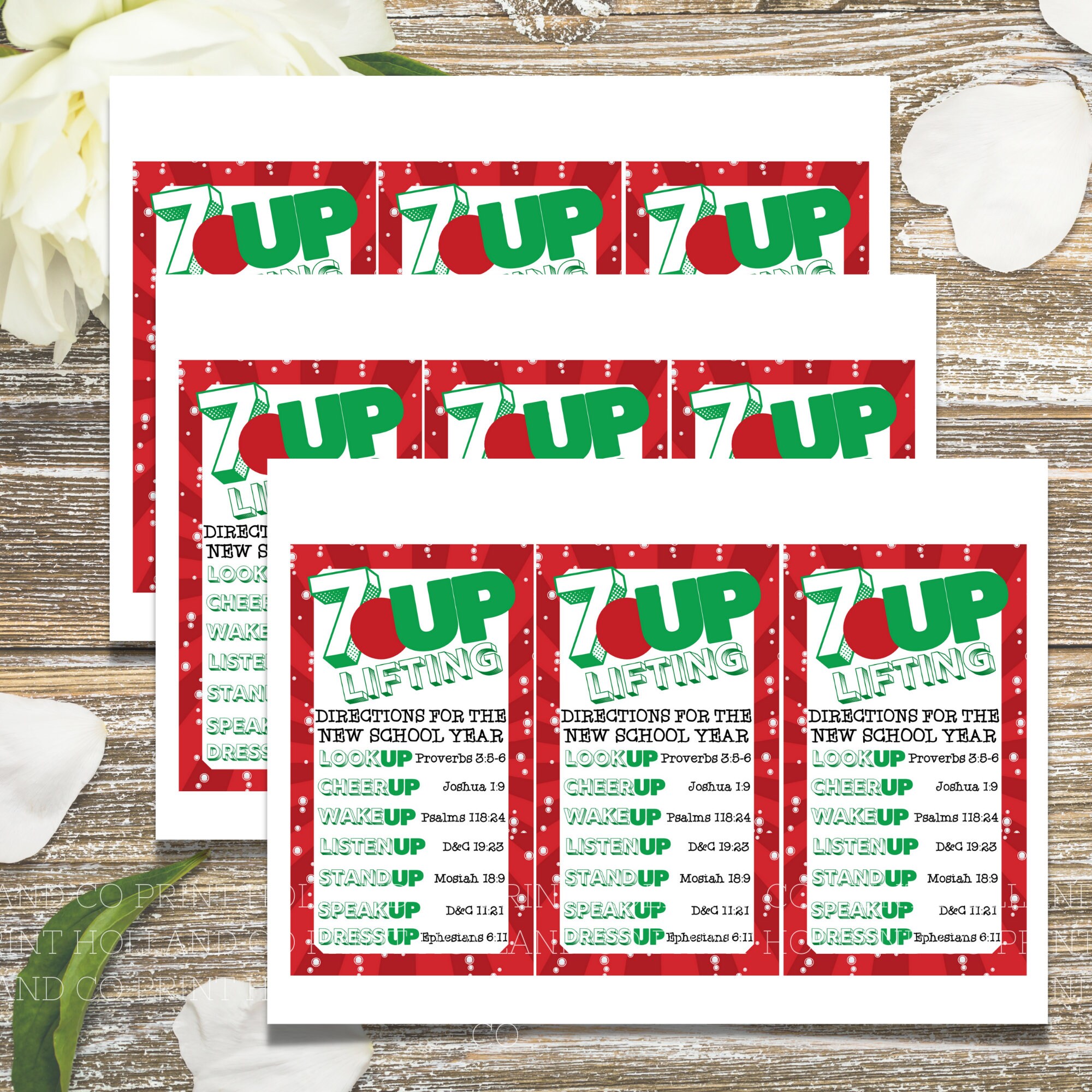 7 UP Back to School Printable Welcome Back 7 Up-lifting Messages for ...