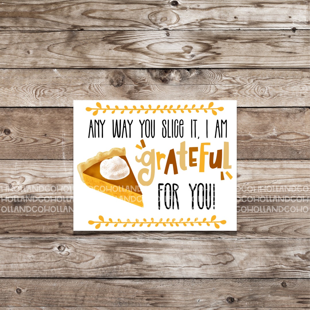 Teacher Appreciation Pie Thank You Card | Primary Teacher Appreciation