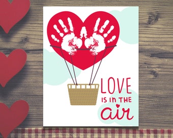 Valentine&#39;s Day Handprint Craft | Love is in the air | Baby&#39;s First Valentine | Handprint Craft | Preschool Craft |