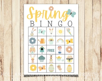 Spring Easter BINGO | Party Game | Zoom Game | Easter Party | Happy Easter | Easter Activity | Spring Activity | Happy Spring