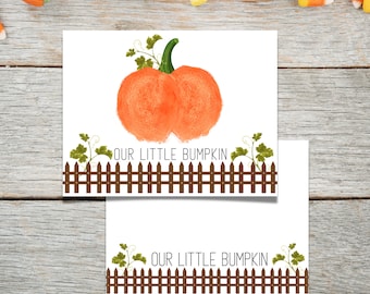 Baby Bumpkin Keepsake Digital Download  Baby&#39;s First Halloween | Our Little Bumpkin  | Halloween Craft | Baby Toddler Craft |