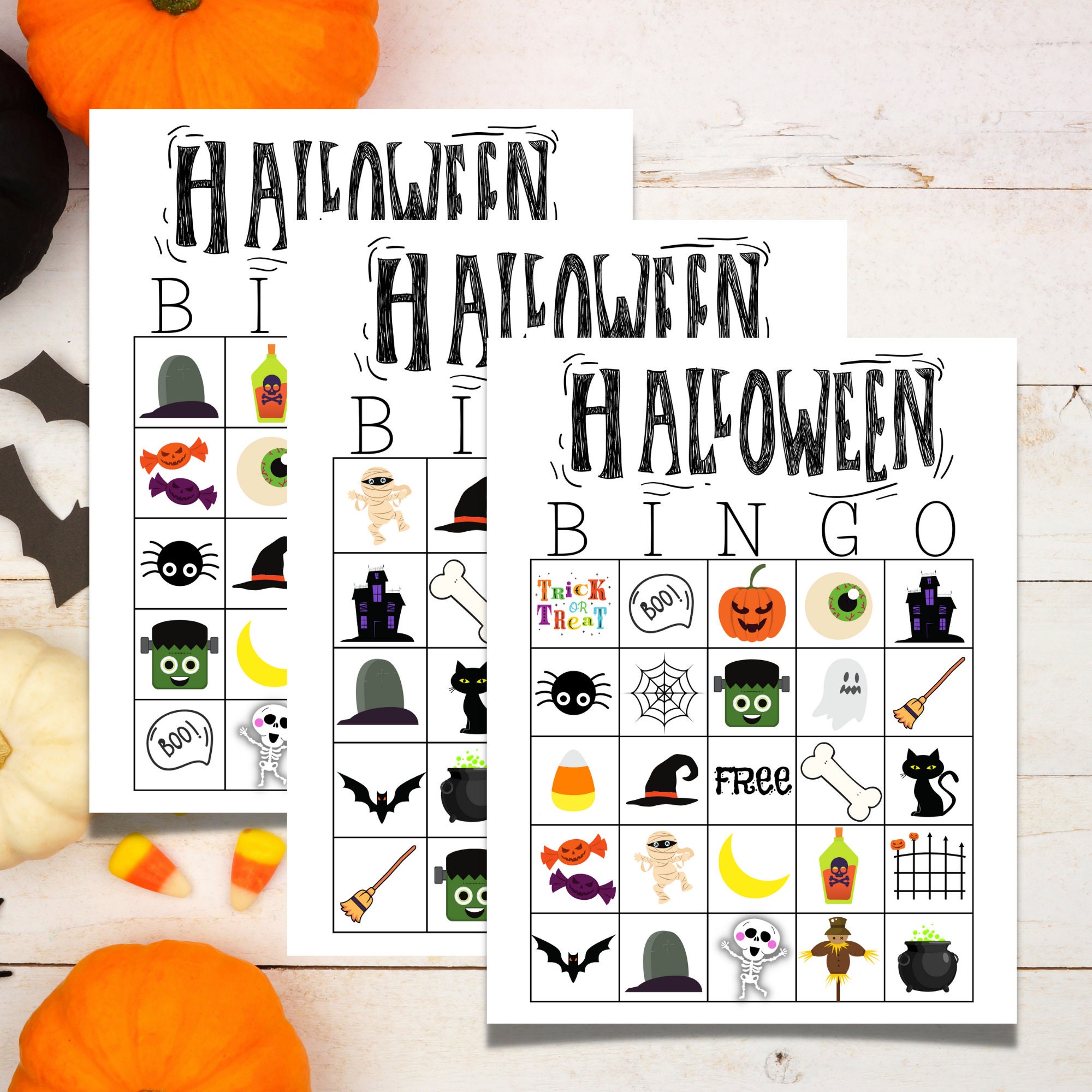 Halloween Bingo Halloween Party Game - Etsy