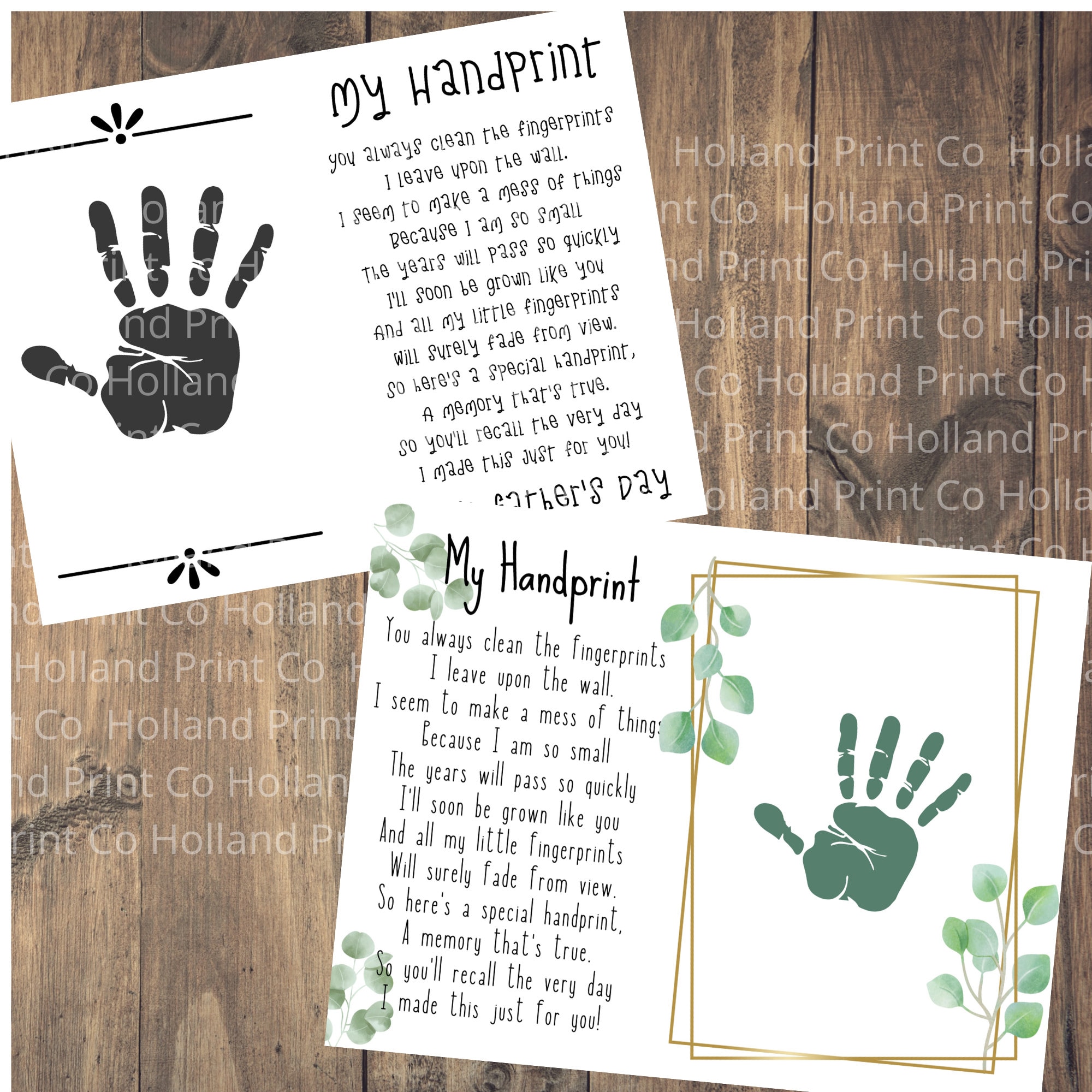 Printable Father s Day Handprint Poem