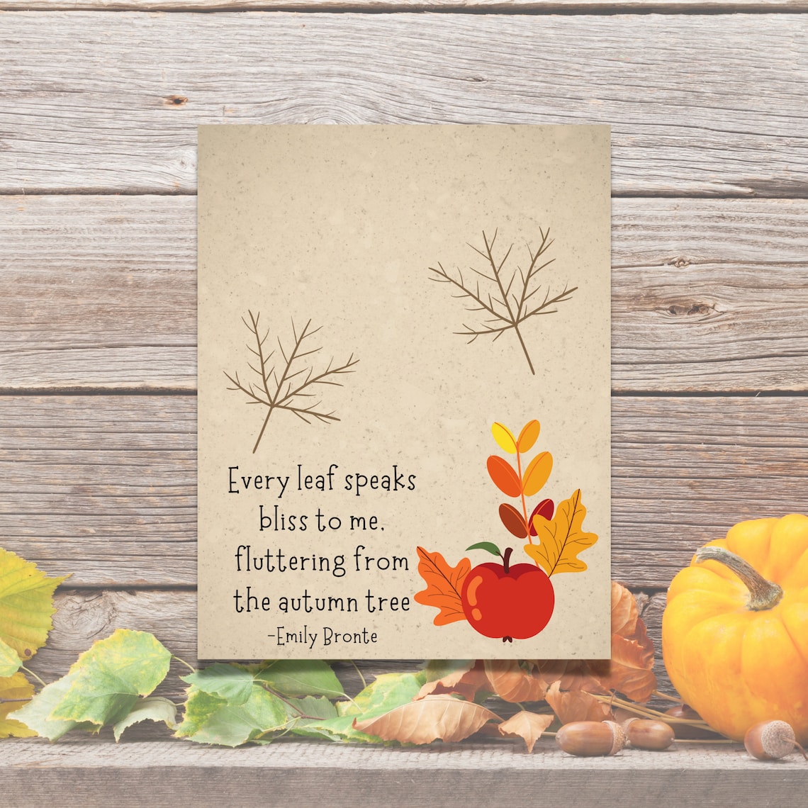 Fall Poem Handprint Craft Fall Preschool Activity - Etsy