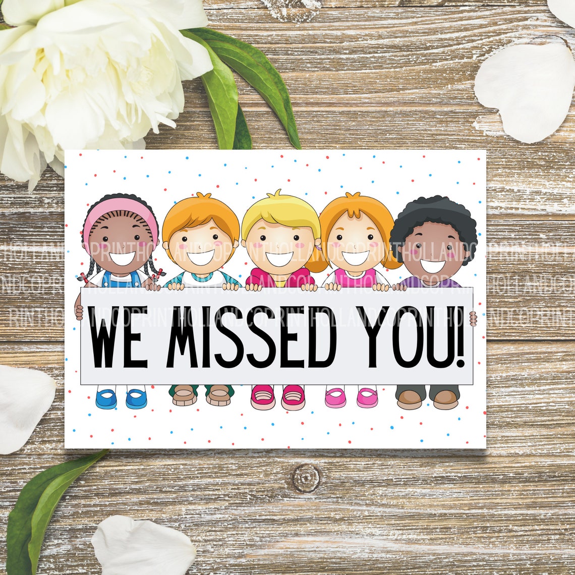 We Missed You Postcards Printable Postcards Digital Etsy